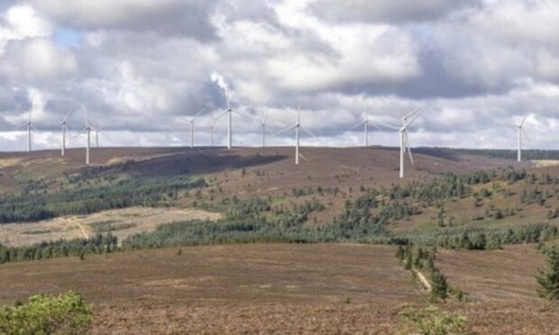 Hill of Fare windfarm proposal. Image: RES.