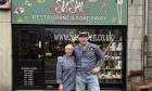 Alicija Naus and Jerry Osipovic outside their West End sushi restaurant. Image: DC Thomson.