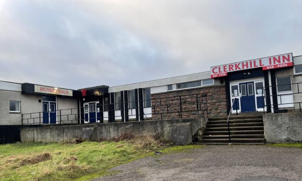 Exterior image of Clerkhill Inn pub in Peterhead.