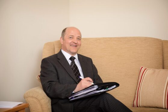 Inverurie funeral director Ian Thomson. Image: Supplied