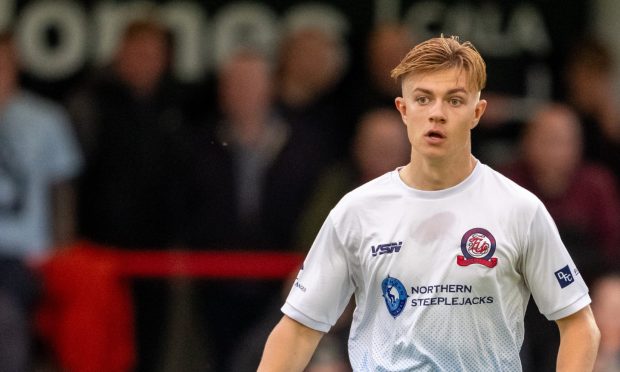 Brechin striker Grady McGrath has enjoyed stepping up to Highland League level with the Hedgemen.