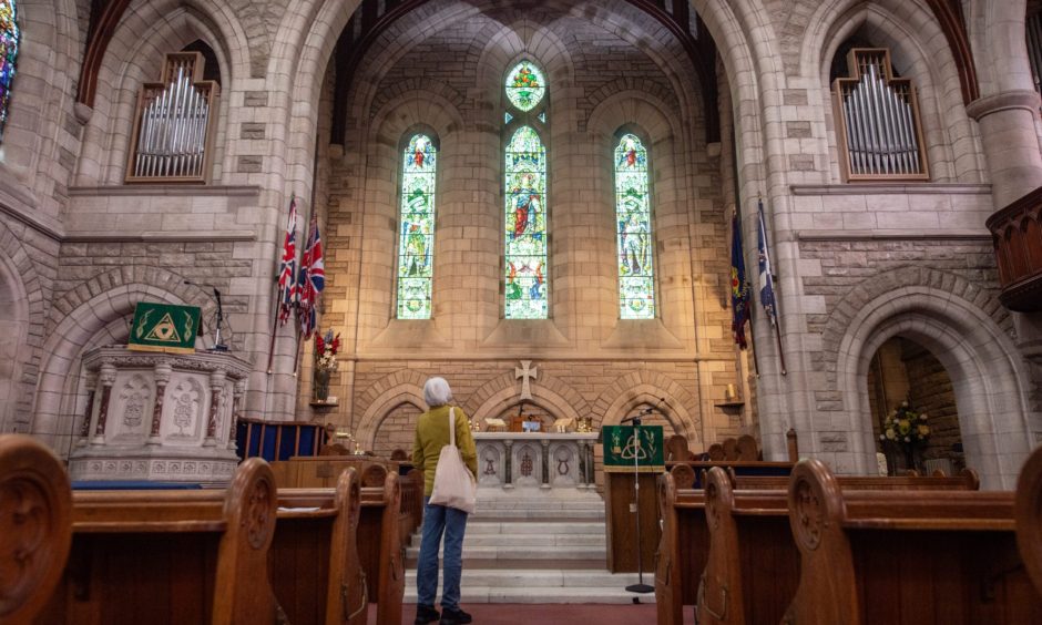 St Laurence Church in Forres interior. 