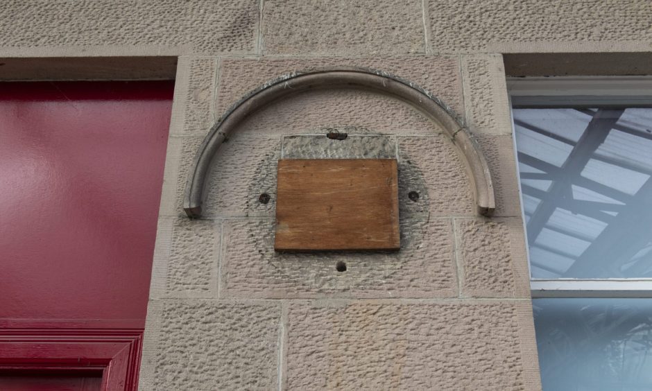 Space on stonework for clock