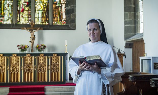 Sister Angela Marie has lived at Greyfriars Convent in Elgin since 2017. Image: Jason Hedges/DC Thomson