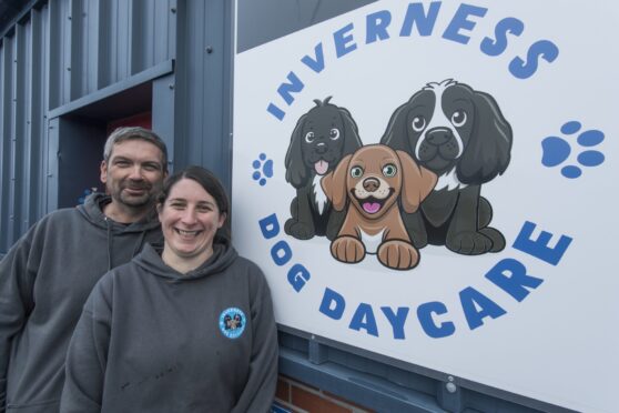 Stuart and Natalie Thorpe are the new owners of Inverness Dog Daycare, which was formerly known as Playful Paws. Image: Jason Hedges/DC Thomson