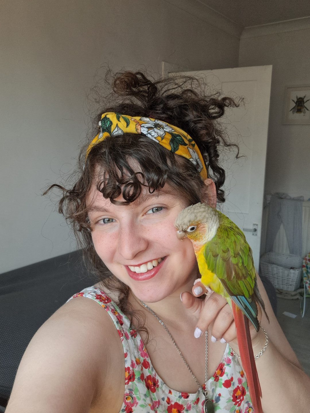 Aberdeenshire owner Jade and Tofu the parrot