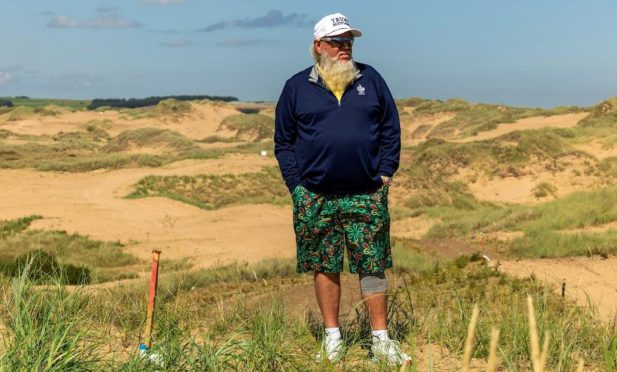 Jon Daly was invited to view the course. Image: Trump International Scotland