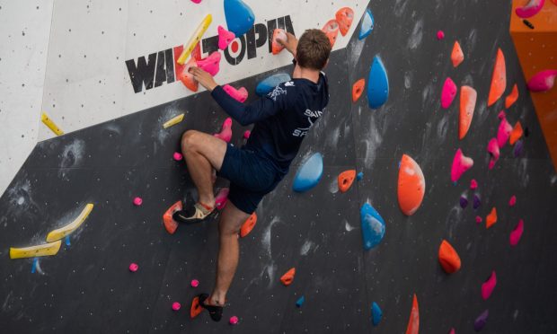 Example of the climbing wall that Block10 Bouldering will install in their new Aberdeen sports centre.