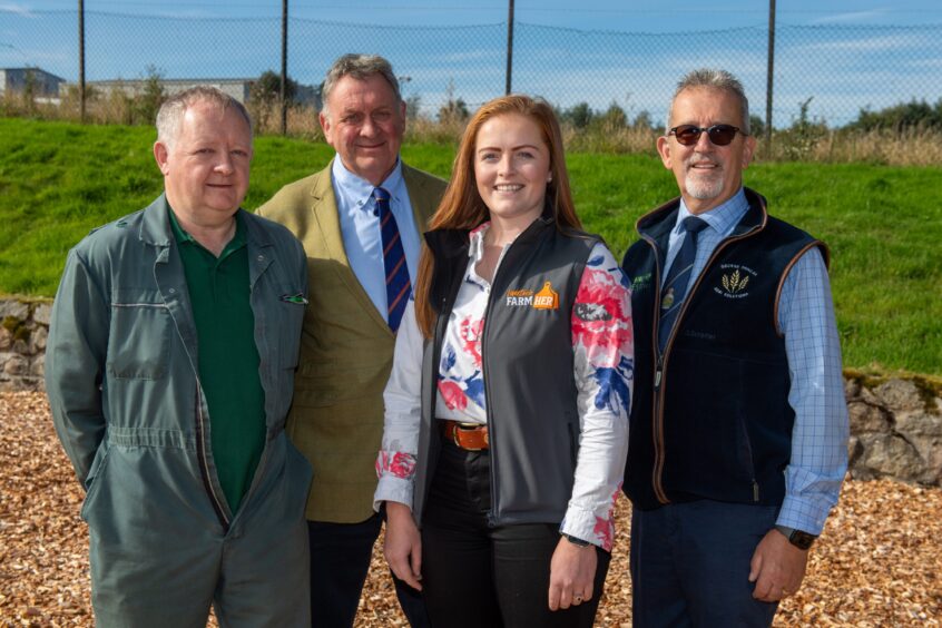 This year's Royal Northern Agricultural Society award winners: Albert Fyfe, Pete Watson, Nicola Wordie and George Duncan. 