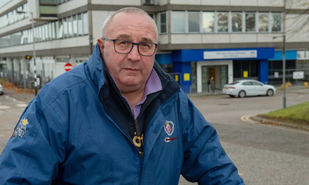 Stuart's pain is so bad, he says he cannot work. Image: Kenny Elrick/DC Thomson