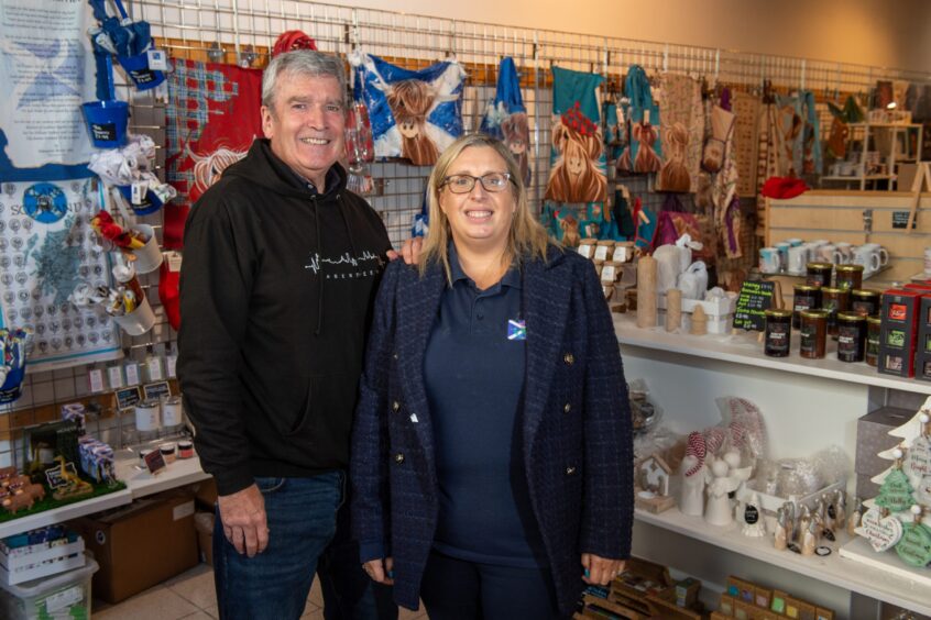 Bob and Angie Smith, who run Aberdeen Vinyl Records and Aberdeen Gift and Tourist Shop on Union Street, pictured during Shop Aberdeen weekend.