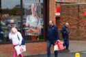 Fans queued from around 7.30am ahead of the shop opening at 9.30am. Image: Kenny Elrick/DC Thomson