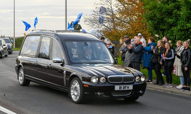 CR0050427, Jamie Ross, Strichen.
Alex Salmond's body arriving in Fraserburgh.
Picture by Kenny Elrick/DC Thomson 18/10/24