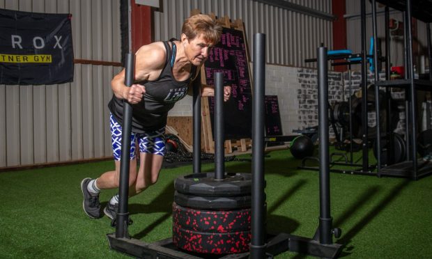 'When I do something, I do it 200%'. Carole Munro training for her Hyrox event in Valencia. Image: Kath Flannery/DC Thomson