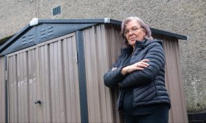 Anna Horne is fighting Aberdeen City Council for answers about her garden shed after a complaint was made about it. Image: Kath Flannery/DC Thomson