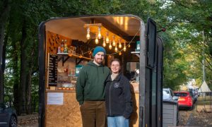 Eve and Ewan Morrison run The Roost coffee truck in Aberdeen. Image: Kath Flannery/DC Thomson