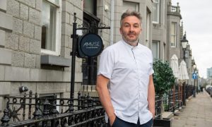 Kevin Dalgleish photographed outside his restaurant Amuse in the west end, Aberdeen.