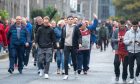 Aberdeen fans could soon enjoy a pint at a fan zone outside Pittodrie. Image: Kami Thomson/DC Thomson.