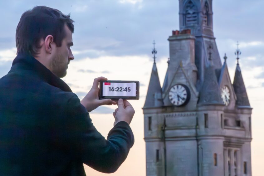 The Aberdeen Town House clock is an hour out. Image: Kami Thomson/DC Thomson