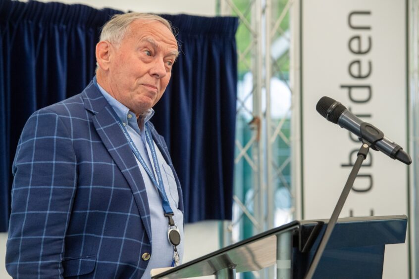 Sport Aberdeen chairman Tony Dawson lifted the lid on the rotten innards of the Beach Leisure Centre as he faced calls to reopen the soon-to-be flattened sports facility. Image: Kami Thomson/DC Thomson