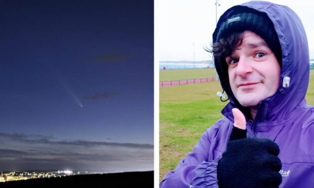 Mark Fordyce captured a photo of the comet at Balnagask