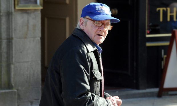 Gordon Pinkerton outside court in Aberdeen.