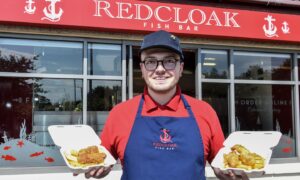 Jamie Russo of the Redcloak Fish Bar. Image: Darrell Benns/DC Thomson