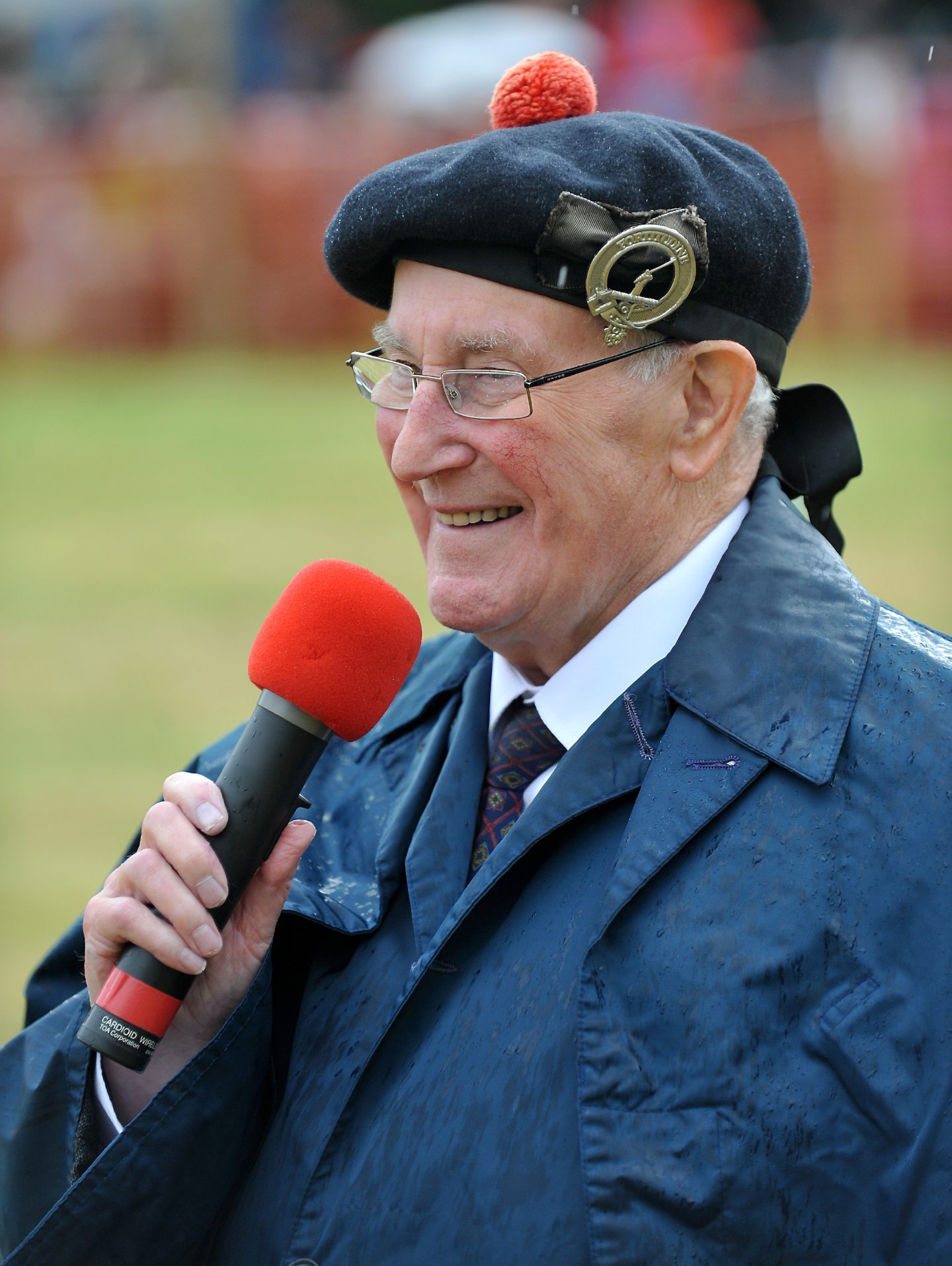 Robbie Shepherd at the Tomintoul Highland Games 