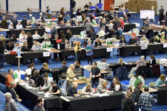 The election count in Dingwall took a lot longer than expected. mage: Sandy McCook/DC Thomson