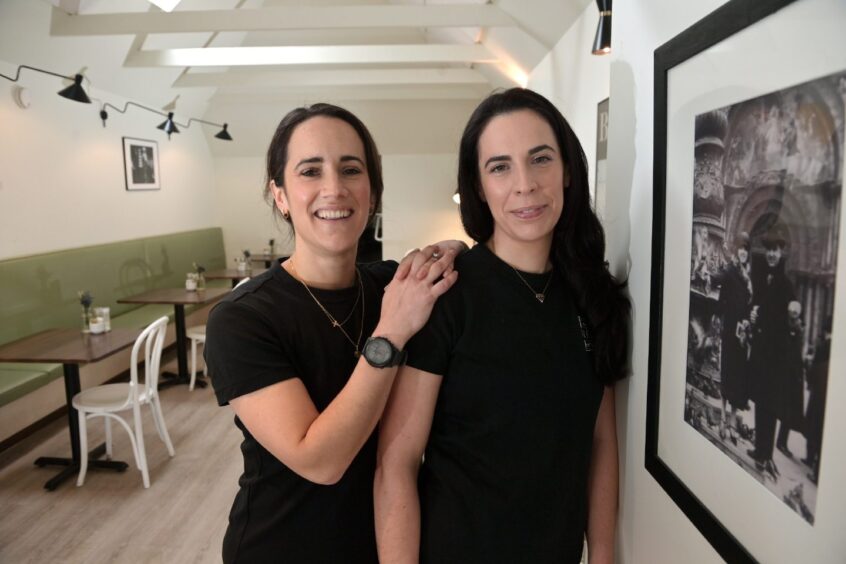 Owners Flora Valentine and Rosie Calder at Cafe Biagiotti in Beauly