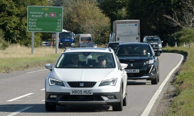 A96 drivers will be subject to delays. Image: Sandy McCook/DC Thomson