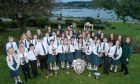 Sir E Scott School from Harris with their haul of silverware. Image: Sandy McCook/DC Thomson