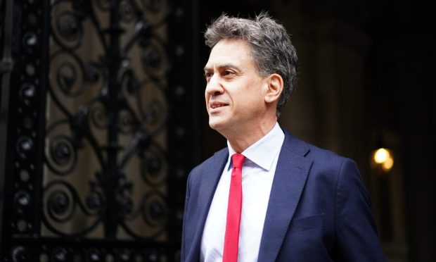 Ed Miliband at the Floating Wind Innovation Centre in Aberdeen on Thursday. Image: Kenny Elrick/DC Thomson.