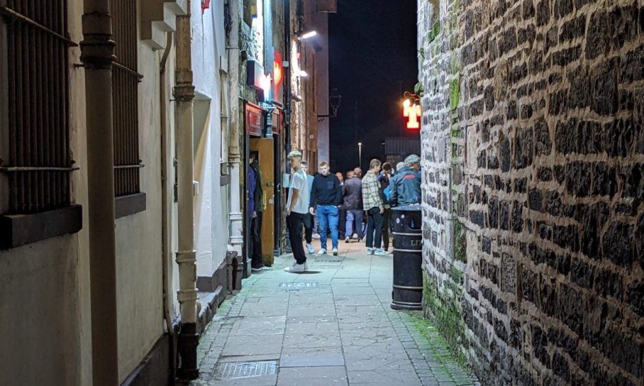 Looking down City Arms Close. 