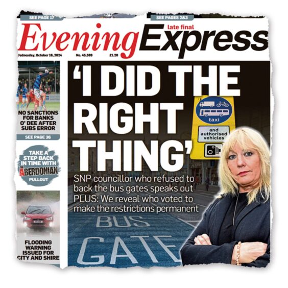 Councillor Alison Alphonse phoned demanding she be allowed to explain why she strayed from the SNP whip on Aberdeen's bus gates. Image: DC Thomson