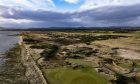 Aerial view of land secured by Royal Dornoch Golf Club.