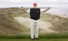 Donald Trump views developments to his luxury golf resort IN Aberdeenshire. Image: Danny Lawson/PA Wire