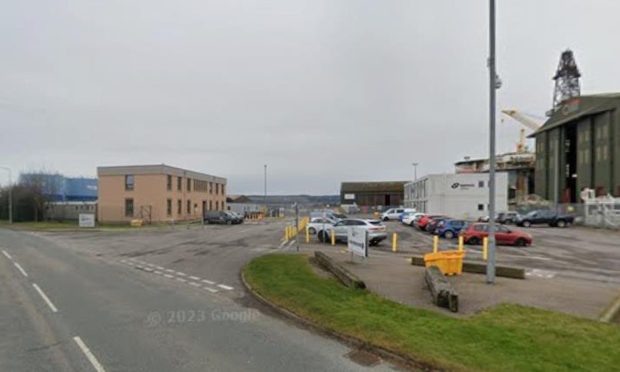 Roadside view of the Cromarty Firth Port Authority