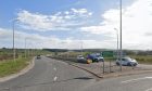 A90 southbound at Cleanhill roundabout junction.