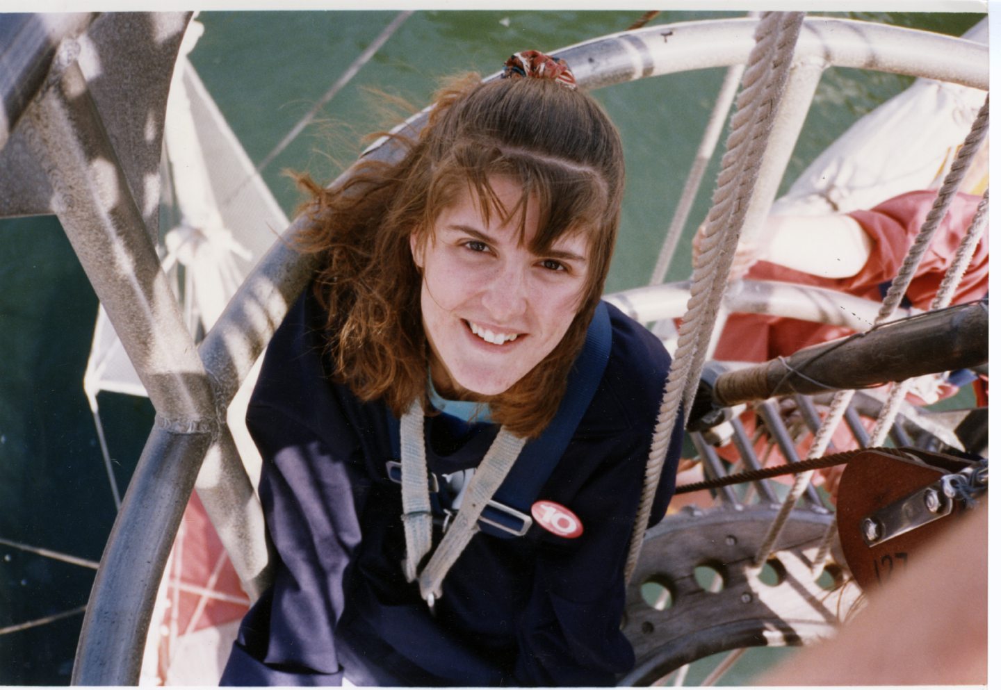 Julie Lea on a tall ship