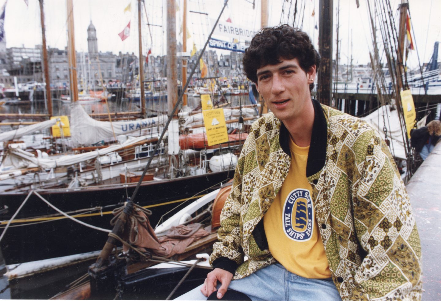 Spirit of Merseyside deckhand Gary Stedman sits on the quayside.