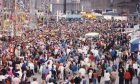 Crowds form at the Tall Ships event in Aberdeen in 1991. Image: DC Thomson