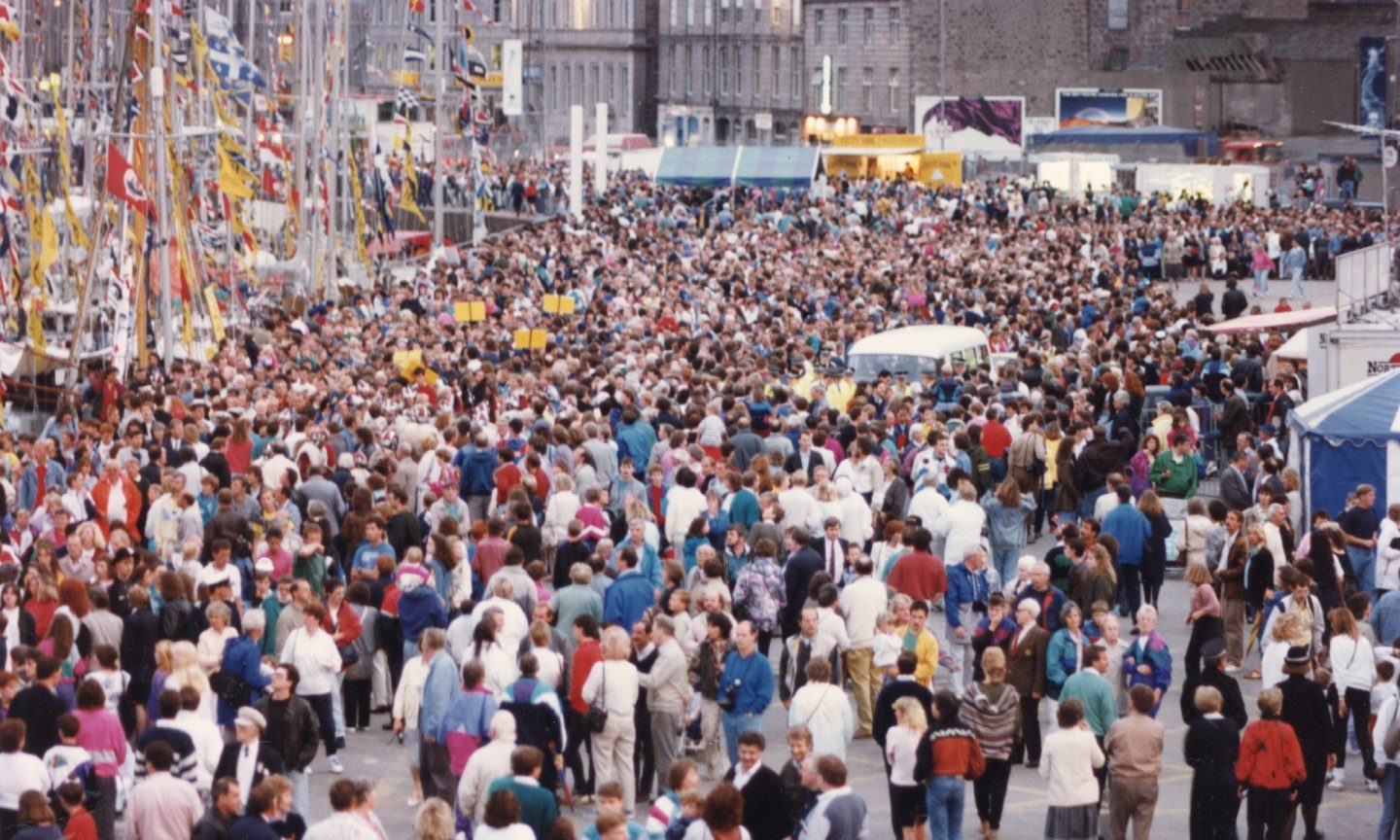 Crowds at the Tall Ships race