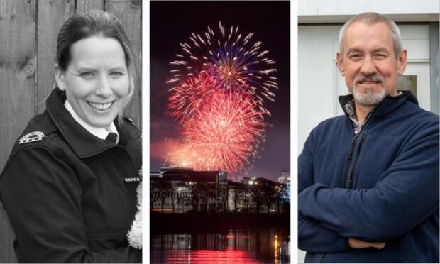 Gilly Mendes Ferreira from the Scottish SPCA, and Norman Donald from NJE Fireworks add their voices to the debate