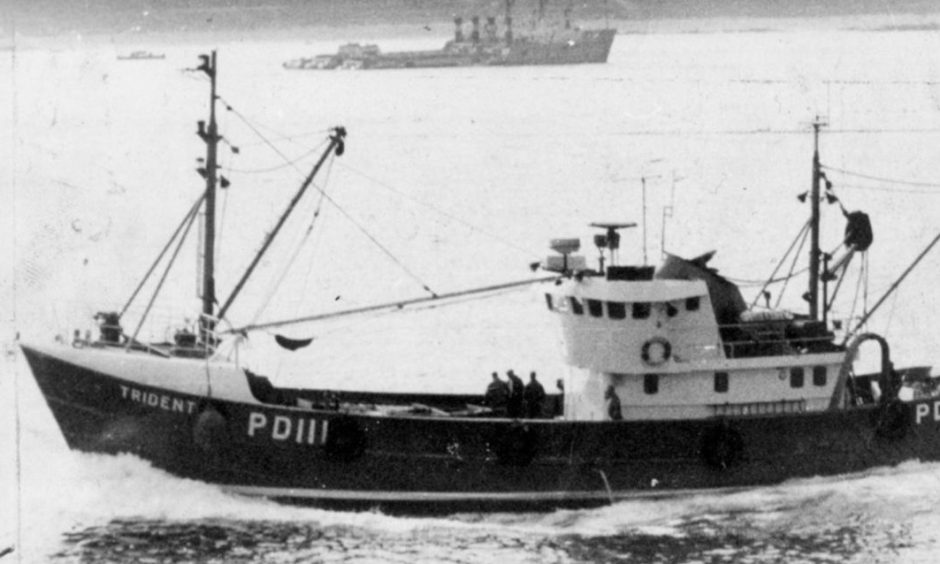 The Trident sank 50 years ago off the coast of Wick.