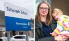 Tullynessle Nursery parent Erica Manning with her daughter. Image: Roddie Reid/DC Thomson