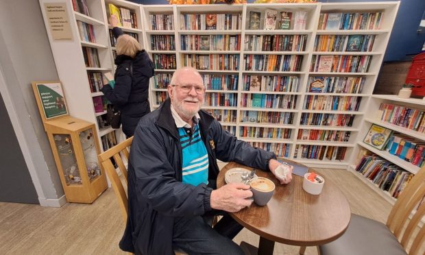 In the City cafe and bookshop customer.