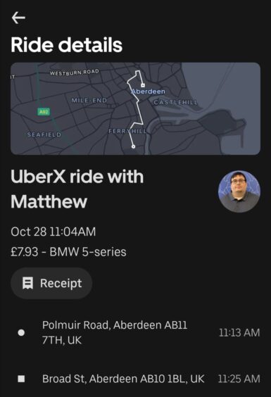 I'm saving this one for expenses. A summary of my short trip with Matt and Uber as the service went live. Image: Uber