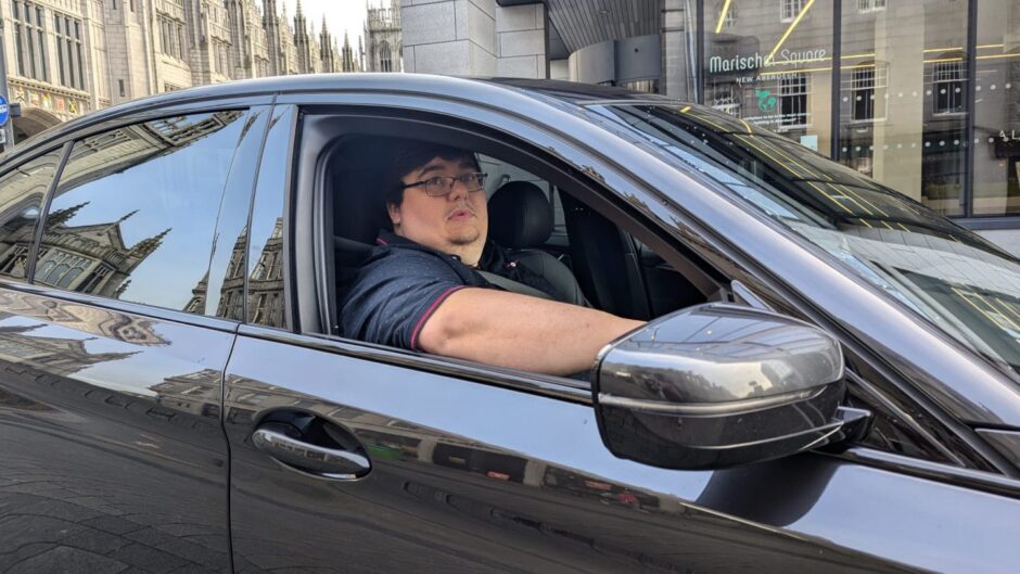 Matthew Chyla is Aberdeen's first Uber driver - though dozens are expected to start within weeks. Image: Alastair Gossip/DC Thomson