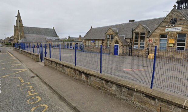 It's understood the fire crews attended close to Burghead Primary School. Image: Google maps